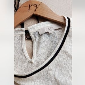 LOFT White Lace Blouse
